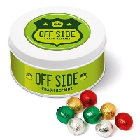 Treat Tin With Foil Wrapped Chocolate Balls
