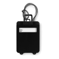 Trolley Shape Luggage Tag In Black