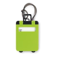 Trolley Shape Luggage Tag In Green