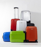 Trolley Suitcase In Light Blue