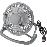Usb Plastic Desk Fan In Grey