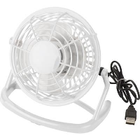 Usb Plastic Desk Fan In White
