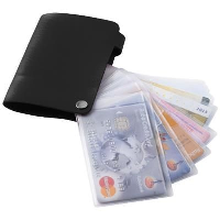 Valencia Card Holder In Black Solid