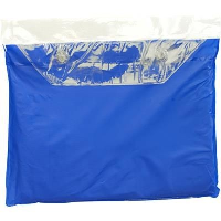 Vinyl Rain Poncho With Hood In Blue