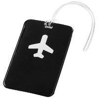 Voyage Luggage Tag In Black Solid