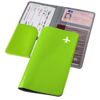 Voyage Travel Wallet In Apple Green
