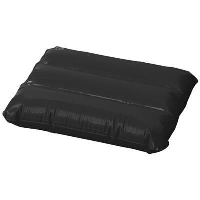 Wave Inflatable Pillow In Black Solid