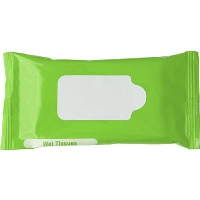 Wet Wipe Tissue Pack In Pale Green