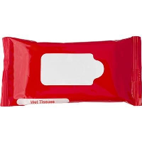 Wet Wipe Tissue Pack In Red