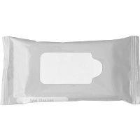 Wet Wipe Tissue Pack In Silver