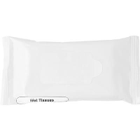 Wet Wipe Tissue Pack In White