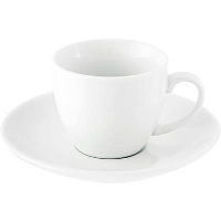 White Porcelain Cup And Saucer