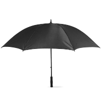 Windproof Umbrella With Foam Grip In Black