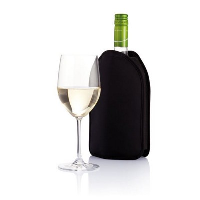 Wine Bottle Cooler Sleeve In Black