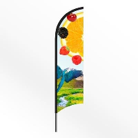 X Large Feather Flag Banner With Spiked Base