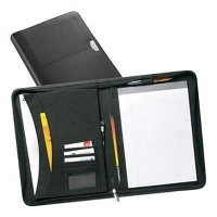 York A4 Zip Leather Conference Folder