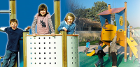 Multi Play Equipment With Slides For Schools