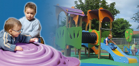 Bespoke Multi Play Equipment With Slides For Nurseries