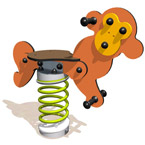 Monkey Springer Play Equipment For Schools