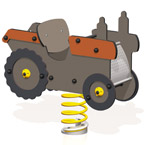 Truck Springer Play Equipment For Nurseries