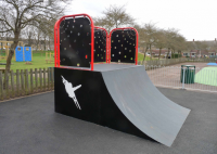 Quarter Pipe Skatepark Equipment For Playgrounds