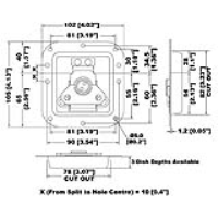 Medium Butterfly Latch in Plain Dish