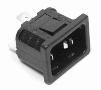 IEC Mains Plug, 240v, 10A Male