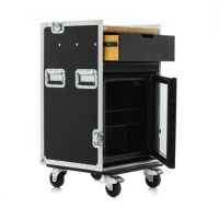 Hospitality Flight Case to house Coffee Machine and Fridge