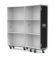 Small Retail Display Flight Case with White Interior