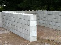 Material Storage Bay - Interlocking Concrete Blocks
