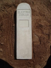 Concrete Electric Cables Indicator Posts