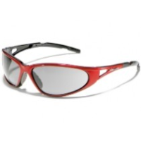 Zekler 101 Sporty Safety Protective Glasses. Red Metal / Black Anti Fog Scratch Resistance Lens