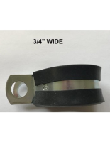 Wide Band Rubber Lined P Clips 3/4"