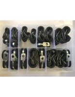 P Clip Kit 1/2" Rubber Lined Zinc Plated