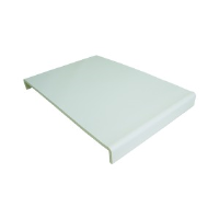 454mm x 9mm Universal Cover Board Double Leg White 2.5m
