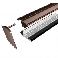 2.5m Snap Down Glazing Bar 10-16mm White or Brown