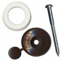 Fixing Button 10mm Brown Packet of 10