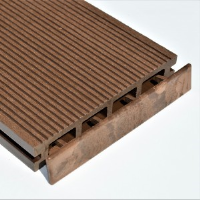 Dark Brown Plastic Composite Decking End Cap to suit 150mm wide Composite Boards