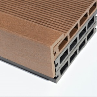 Brown Red / Teak Composite WPC Decking Finishing Angle - 2.9m Long x 62mm x 37mm