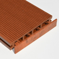 Brown Red / Teak Plastic Composite Decking End Cap to suit 150mm wide Composite Boards