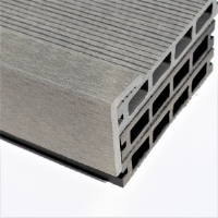 Light Grey / Stone Grey Composite WPC Decking Finishing Angle - 2.9m Long x 62mm x 37mm