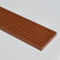 Brown Red / Teak Composite Decking Skirting 73mm x 12mm x 2.9m Long