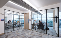 Single Glazed Glass Partitioning Systems For Use In A Office Environment 
