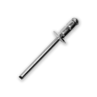 Multi Grip 4.8 X 10 mm Stainless Body, Stainless Mandrel (A2) Standard Flange Grip 1.5 mm - 6.0 mm