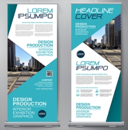 Micron Material Double Sided Pop Up Banners