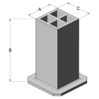 Square Tooling Column