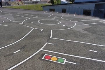 Bespoke Roadway Playground Markings