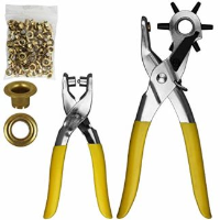 Punch And Pliers Set With 50 Eyelets