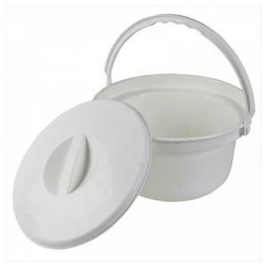 White Round Commode Pot 