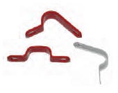 50 x P clip, red, suitable for 2 core 1.5mm cable